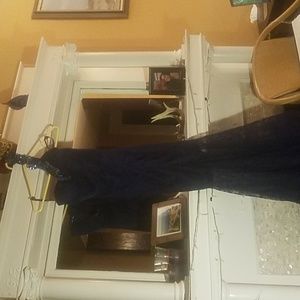 Beautiful blue mermaid gown